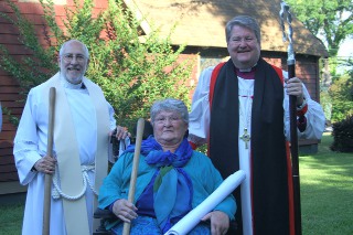 Fr. John and Bishop Alexander with Vanna